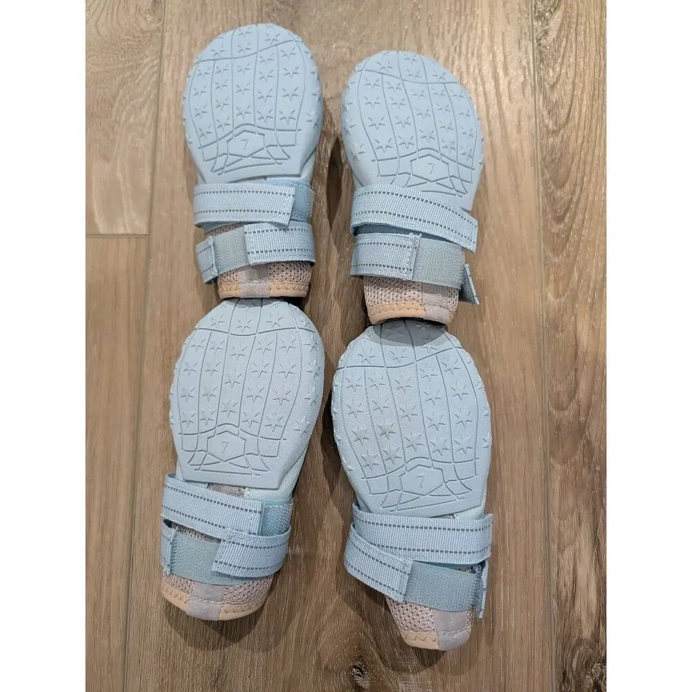 Furmate All Terrain Dog Boots Sz 7 (63–75 lb) NEW Mesh Waterproof Paw Shoes Case